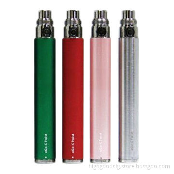 Long lasting variable voltage ego twist battery, 650/900/1100mAh capacity